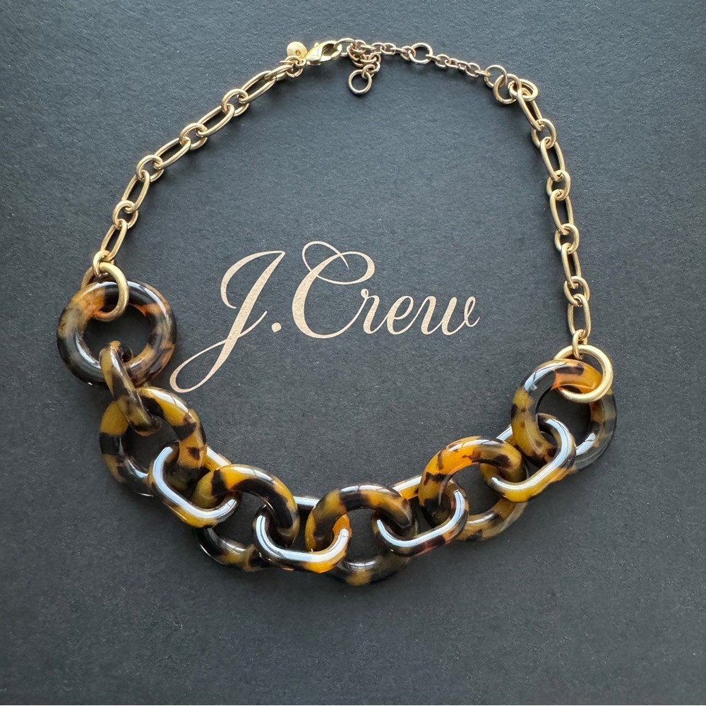 J. Crew Tortoise link necklace